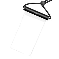 Baseus AquaGlide BS-PC030 Waterproof Case - IPX8 Protection, Cylindrical Clasp, Universal Fit for Phones up to 7.2 Inches - Black