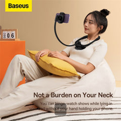 A Photo Of Baseus ComfortJoy Series Universal Neck Mount & Phone Stand - Black