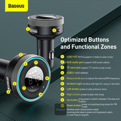 A Photo Of Baseus Enjoy Car Wireless MP3 Charger (Wireless 5.0+5V/3.4A)