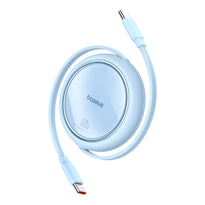 Baseus Free2Draw Mini Retractable Type-C to Type-C Charging Cable 100W - Blue