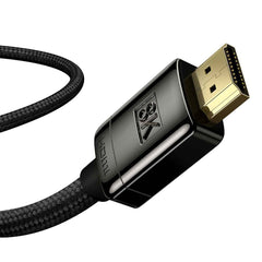 A Photo Of Baseus HD HDMI 8K to HDMI 8K Adapter Cable (Zinc Alloy) 1m Black