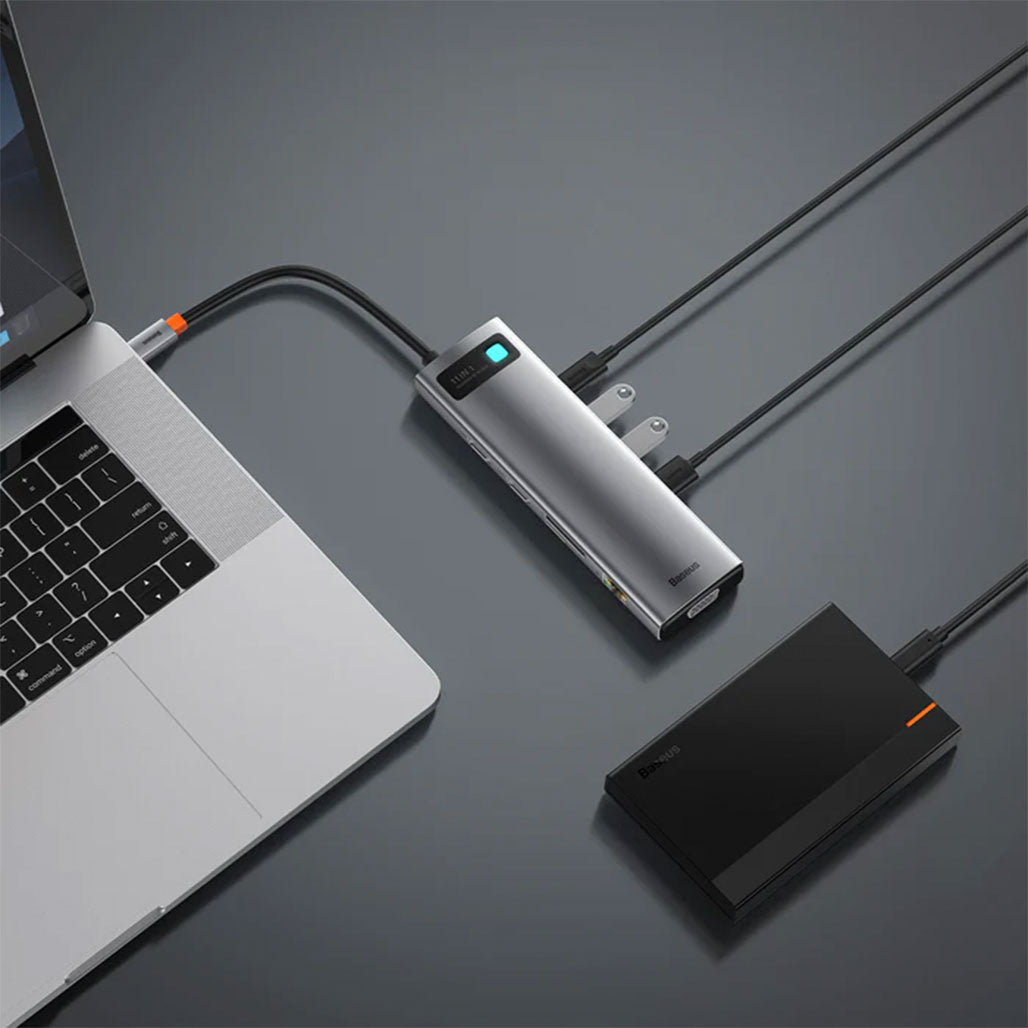 A Photo Of Baseus StarJoy - 11 in 1 USB-C Docking Station | CAHUB-CT0G