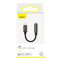 Baseus 3.5 Audio Adapter Converter for iPhone Male to 3.5mm Female Aux Jack (Black)