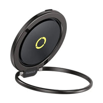 Baseus MagPro Series II Magnetic Ring Phone Holder, Black – Strong Magnetic Grip & 360° Rotation for Versatile Use