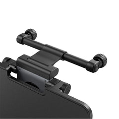 A Photo Of Baseus MagPro II Versatile Car Mount - Foldable Laptop Desk with 360° Rotatable Phone Holder, Adjustable Height, Easy Installation for Backseat Headrest, Black