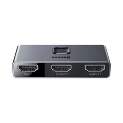 A Photo Of Baseus 4K 60Hz HDMI Splitter and Bi-Directional HDMI Switcher - 1x2/2x1 HDR HDMI Audio Adapter for PS4, TV Box, and More