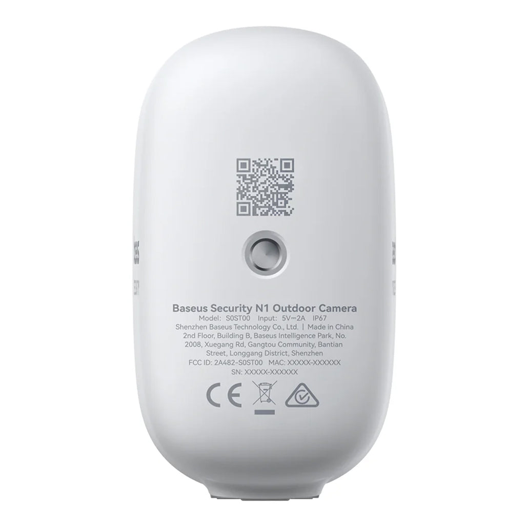 A Photo Of Baseus N1 - Outdoor Security Camera – 2K Ultra HD