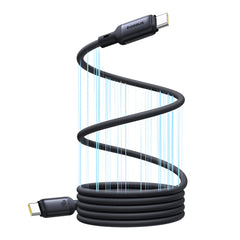 A Photo Of Baseus PicoGo Magnetic USB-C to USB-C Cable 240W – Fast Charging, Easy to Store, & Magnetic Attraction