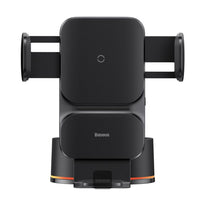 Baseus Qi 15W Wireless Car Charger and Phone Holder with Suction Cup – Fast Charging, Auto Alignment, and Universal Compatibility