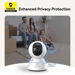 A Photo Of Baseus Security P1 - Indoor Camera 3K – 8X Zoom