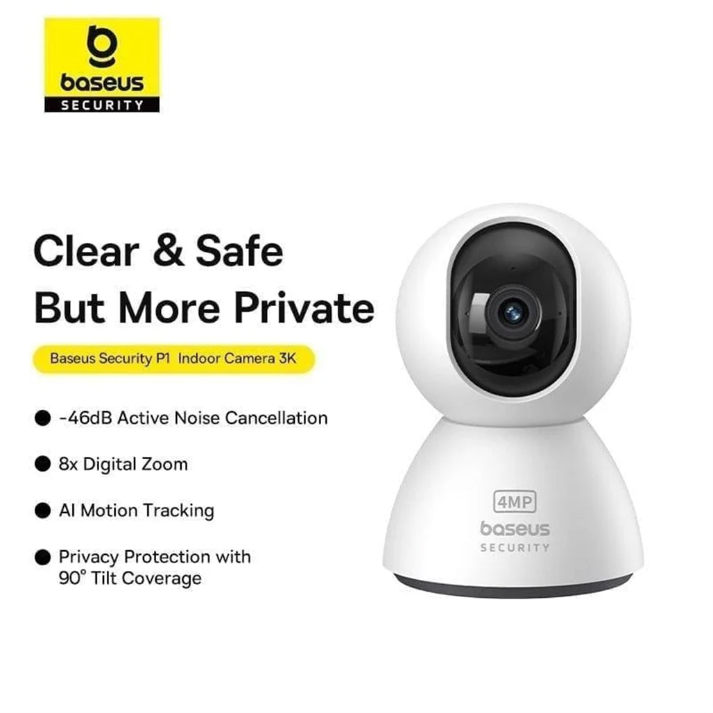 A Photo Of Baseus Security P1 - Indoor Camera 3K – 8X Zoom