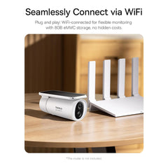 A Photo Of Baseus Security S1 - Outdoor Camera 2K – Solar-Powered