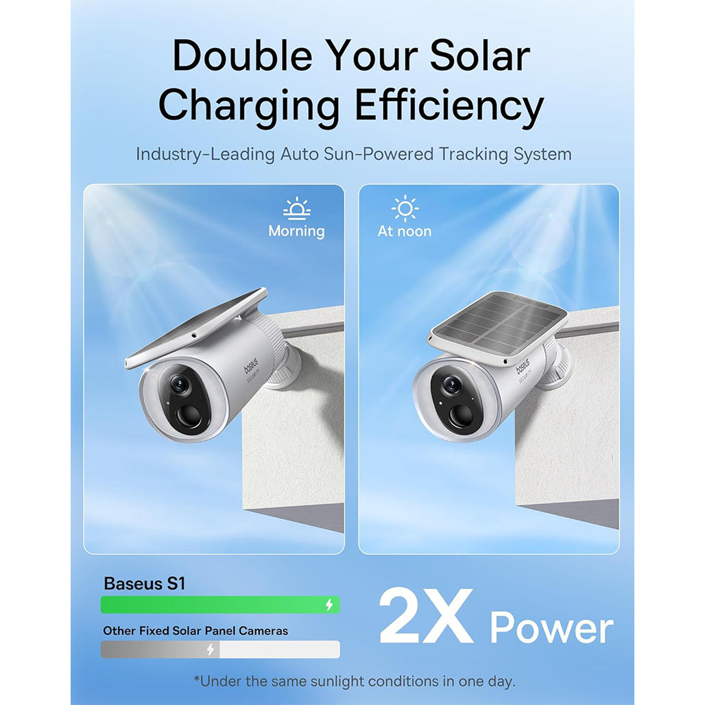 A Photo Of Baseus Security S1 - Outdoor Camera 2K – Solar-Powered