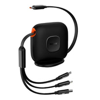 Baseus Traction Series Retractable 3-in-1 Fast Charging Cable 100W from Baseus sold by 961Souq-Zalka