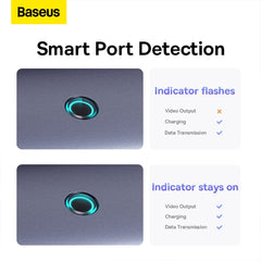 A Photo Of Baseus UltraJoy 6-in-1 USB Hub - Type-C Docking Station