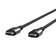 A Photo Of Belkin MIXIT DuraTek Kevlar USB-C to USB-C Cable - 4 Feet (Black), Ultra-Durable with Aramid Fibers and Nylon Braiding