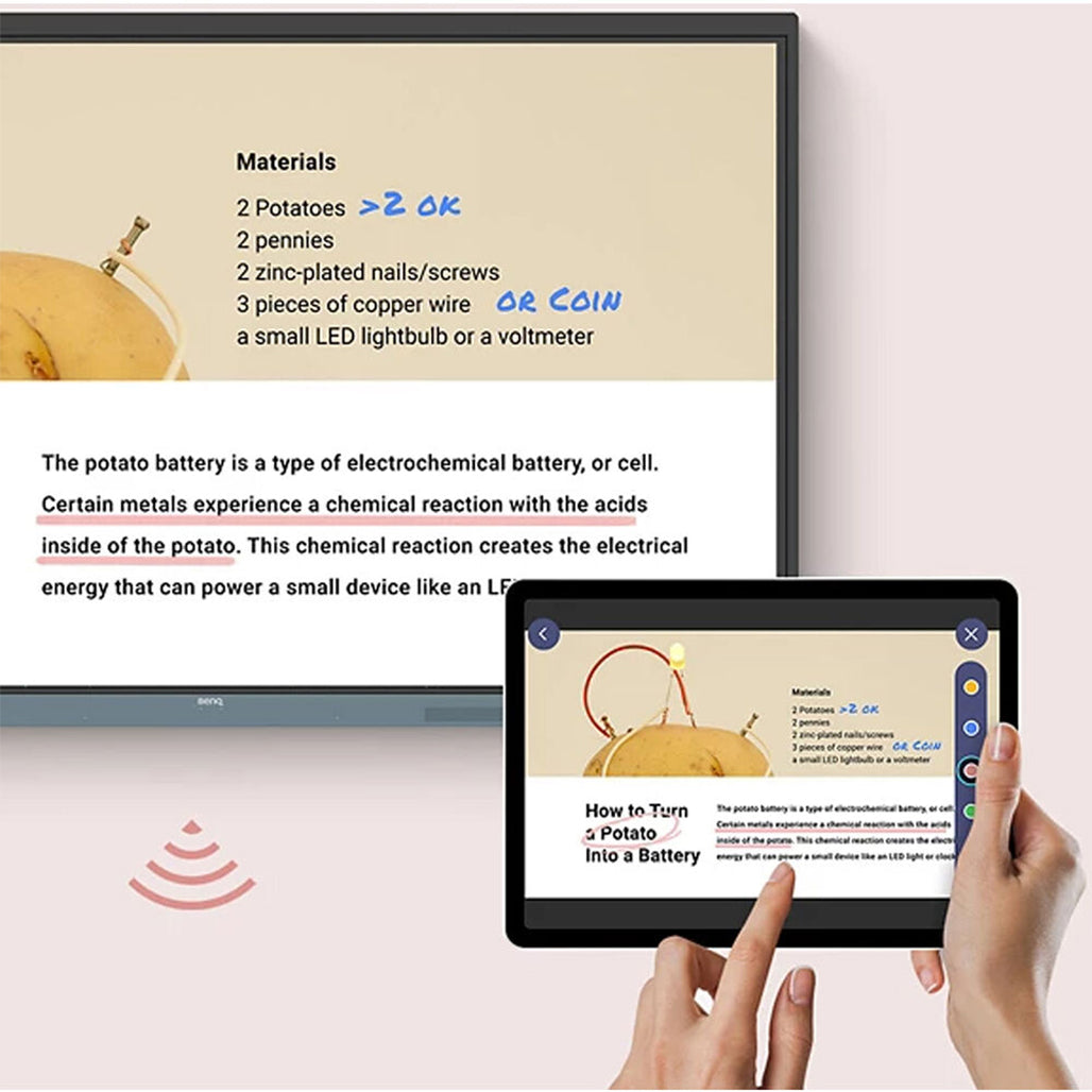 A Photo Of BenQ Board Essential RE04 – Interactive EDLA-Certified Smart Board