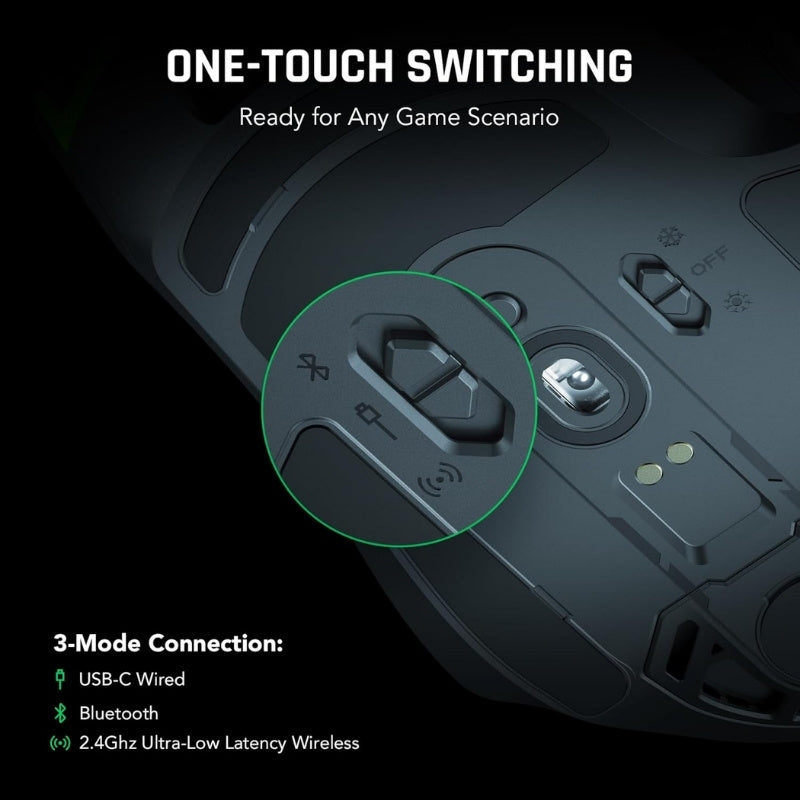 A Photo Of Black Shark Dark Wireless Gaming Mouse