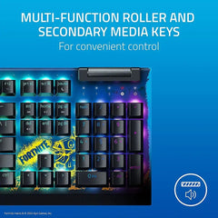 A Photo Of Razer BlackWidow V4 X Fortnite Edition Keyboard - Yellow Switch