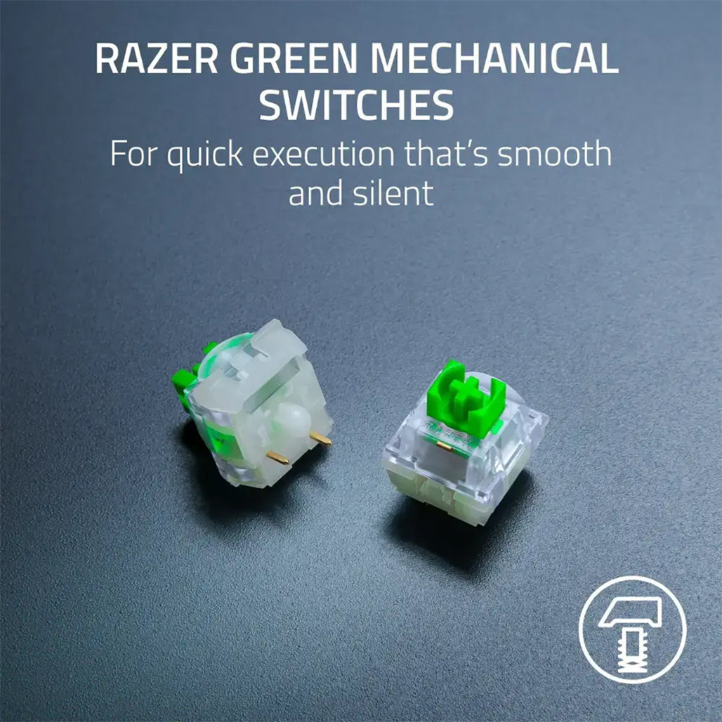 A Photo Of Razer BlackWidow V4 X Minecraft Edition Mechanical Gaming Keyboard – Green Switches