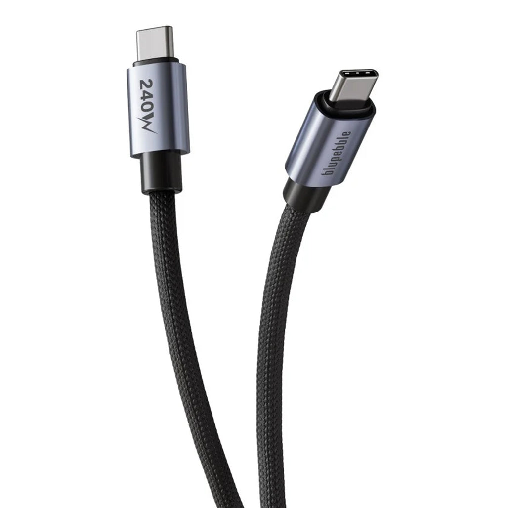 A Photo Of Blupebble PowerFlow 240W USB-C to USB-C Braided Fast Charging Cable