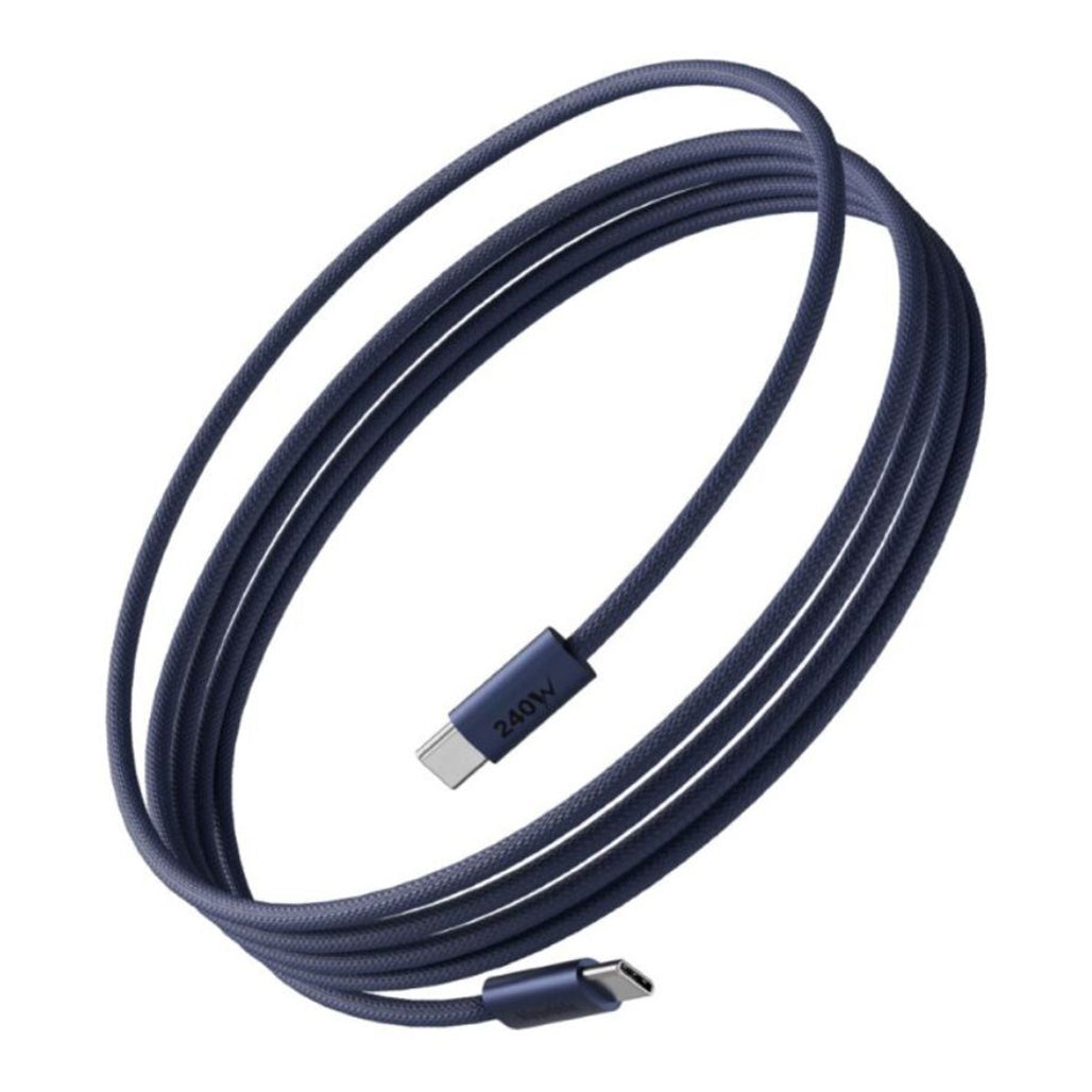 A Photo Of Blupebble PowerFlow PD 240W USB-C to USB-C Charge & Sync Braided Cable
