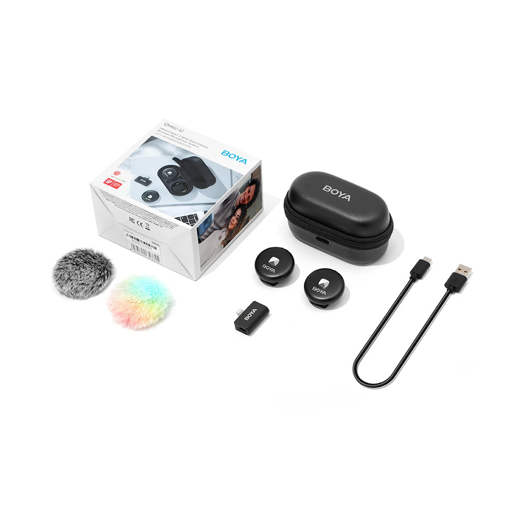A Photo Of Boya Omic-D | Dual-Channel Wireless Microphone