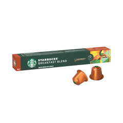 A Photo Of Starbucks Breakfast Blend by Nespresso – Medium Roast Coffee Capsules (10 Pack)
