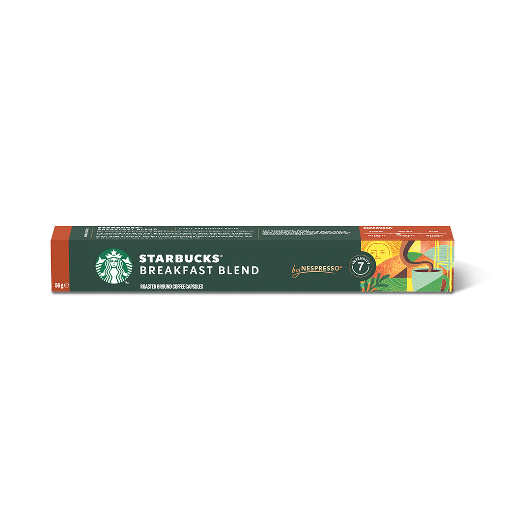 A Photo Of Starbucks Breakfast Blend by Nespresso – Medium Roast Coffee Capsules (10 Pack)
