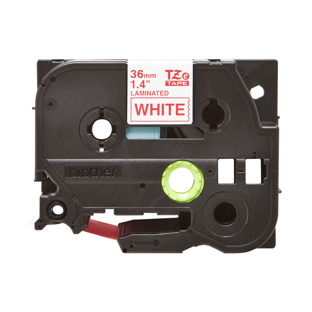 A Photo Of Brother TZe-262 Labelling Tape Cassette – Red on White, 36mm wide