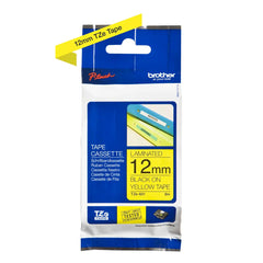 A Photo Of Brother TZe-631 Labelling Tape – Black on Yellow, 12mm wide