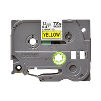 Brother TZe-631 Labelling Tape – Black on Yellow, 12mm wide
