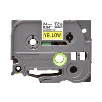 Brother TZe-651 Labelling Tape Cassette – Black on Yellow, 24mm wide