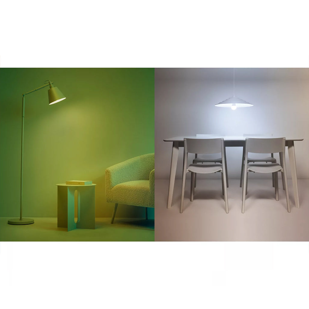 A Photo Of WiZ Smart WiFi LED Light Bulb E27 – 2 Pack, Colour & White Ambience, 60W Equivalent, App & Voice Control, Indoor Home Lighting for Living Room & Bedroom