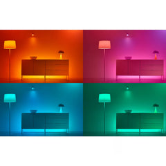 A Photo Of WiZ Smart WiFi LED Light Bulb E27 – 2 Pack, Colour & White Ambience, 60W Equivalent, App & Voice Control, Indoor Home Lighting for Living Room & Bedroom