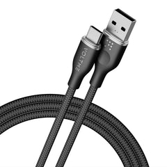 A Photo Of Voltme Powerlink 60W USB-C Fast Charging Cable - Nylon Braided Type-C to USB Cable