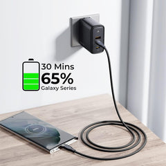 A Photo Of Voltme Powerlink Rugg Double Nylon Cable Type C to Type C 3A - 1.8M (60W)