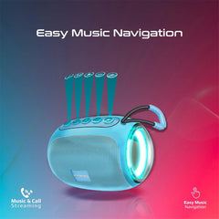 A Photo Of Promate Capsule-3 LumiFlux - Wireless Speaker - Blue