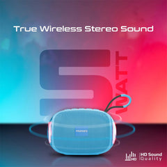 A Photo Of Promate Capsule-3 LumiFlux - Wireless Speaker - Blue