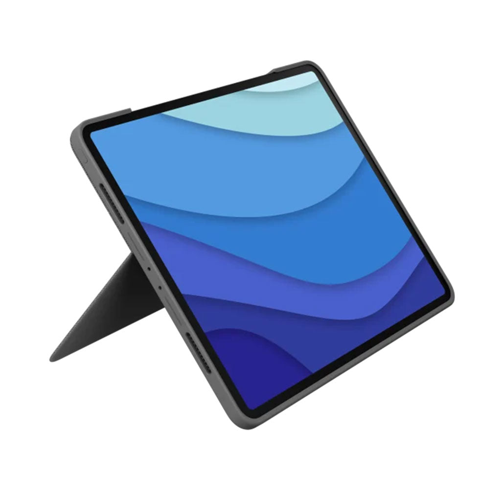 A Photo Of Logitech Combo Touch Detachable Keyboard Case for iPad Pro 12.9-inch (5th & 6th Gen) - Auto-Adjusting Backlit Keys, Four Usage Modes