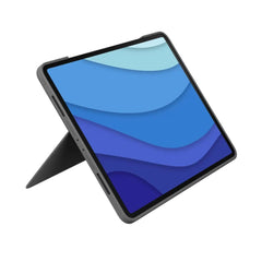 A Photo Of Logitech Combo Touch Detachable Keyboard Case for iPad Pro 11-inch (1st, 2nd, 3rd, & 4th Gen) - Auto-Adjusting Backlit Keys, Four Modes