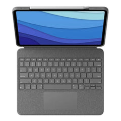 A Photo Of Logitech Combo Touch Detachable Keyboard Case for iPad Pro 12.9-inch (5th & 6th Gen) - Auto-Adjusting Backlit Keys, Four Usage Modes