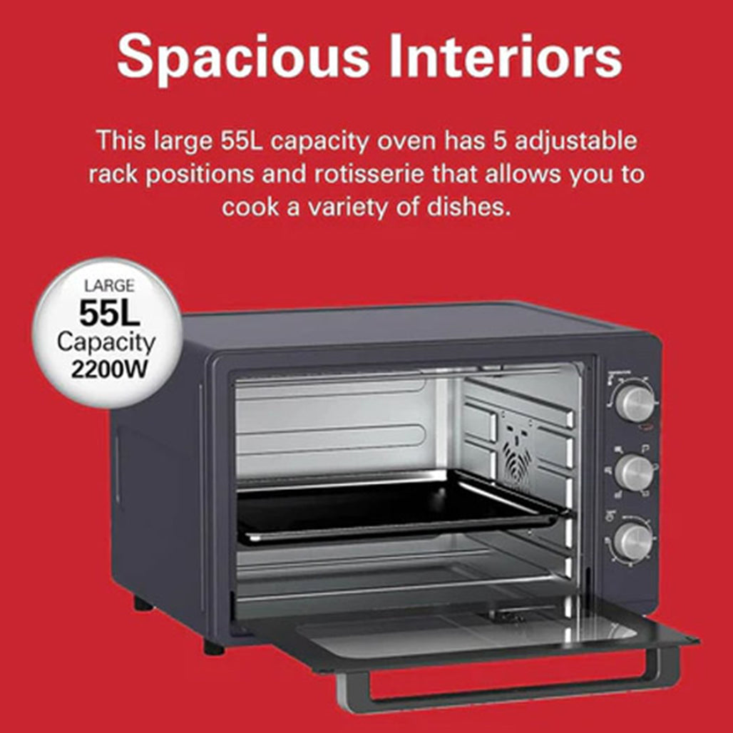 A Photo Of Hamilton Beach Convection Toaster Oven – 55L Rotisserie, Bake, Broil & Grill Multifunction Oven