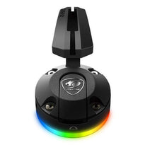 Cougar Bunker - RGB Mouse Bungee with USB Hub – Adjustable Cable Management, RGB Lighting, and Superior Stability