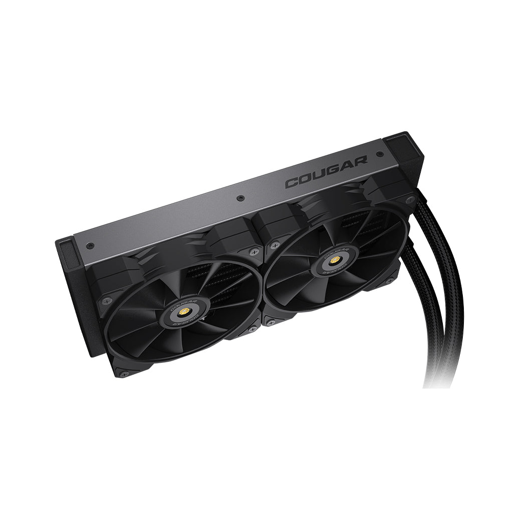 A Photo Of Cougar POSEIDON GT 240 High-Performance AIO Liquid Cooler - ARGB, Efficient Heat Transfer, and Advanced Durability