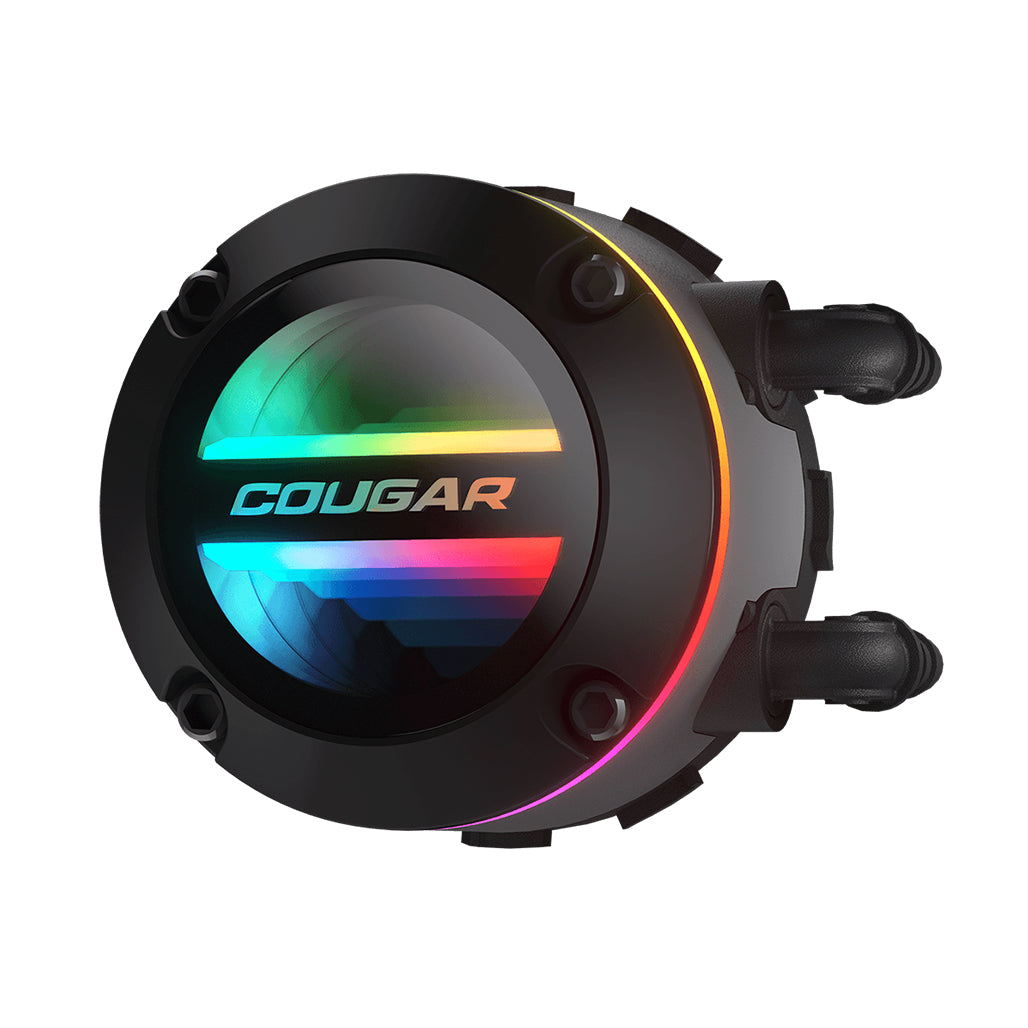 A Photo Of Cougar POSEIDON GT 240 High-Performance AIO Liquid Cooler - ARGB, Efficient Heat Transfer, and Advanced Durability