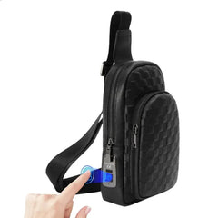 A Photo Of Crossbody Bag with Smart Fingerprint Lock