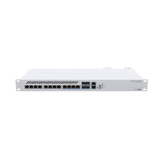 A Photo Of MikroTik CRS312-4C+8XG-RM - 10G Switch with 10G RJ45 Ports, Combo Ports, and Dual Power Supplies