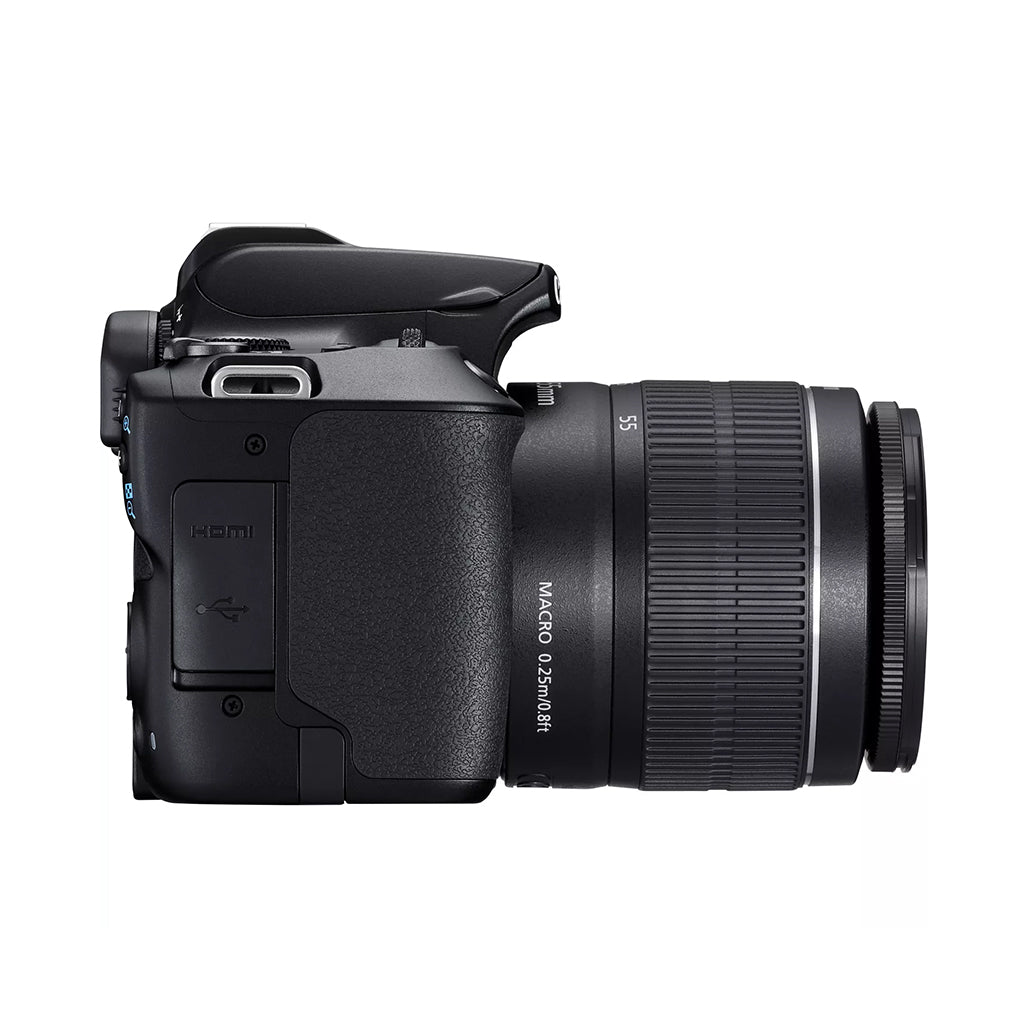 A Photo Of Canon EOS 250D - DSLR Camera with EF-S 18-55mm f/3.5-5.6 III Lens