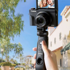 A Photo Of Canon HG-100TBR Tripod Grip with Bluetooth Remote – Compact Vlogging Tripod for Canon Cameras